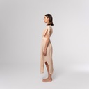 Beige Drapes Dress side image