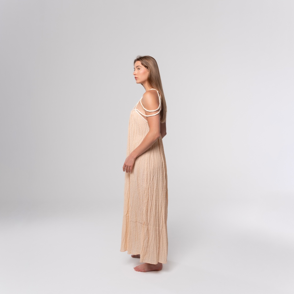 Beige Maxi Dress side