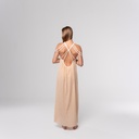 Beige Maxi Dress back