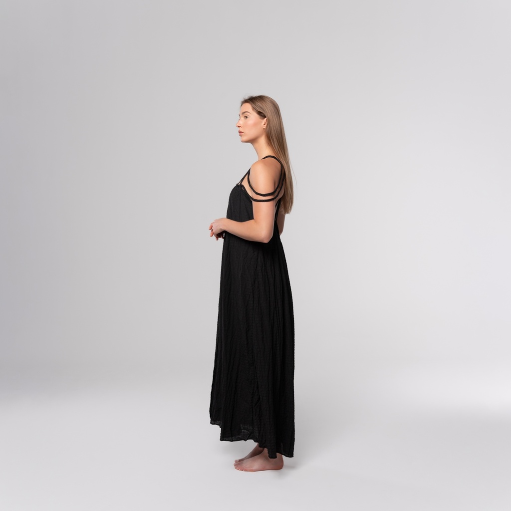 Black Maxi Dress side