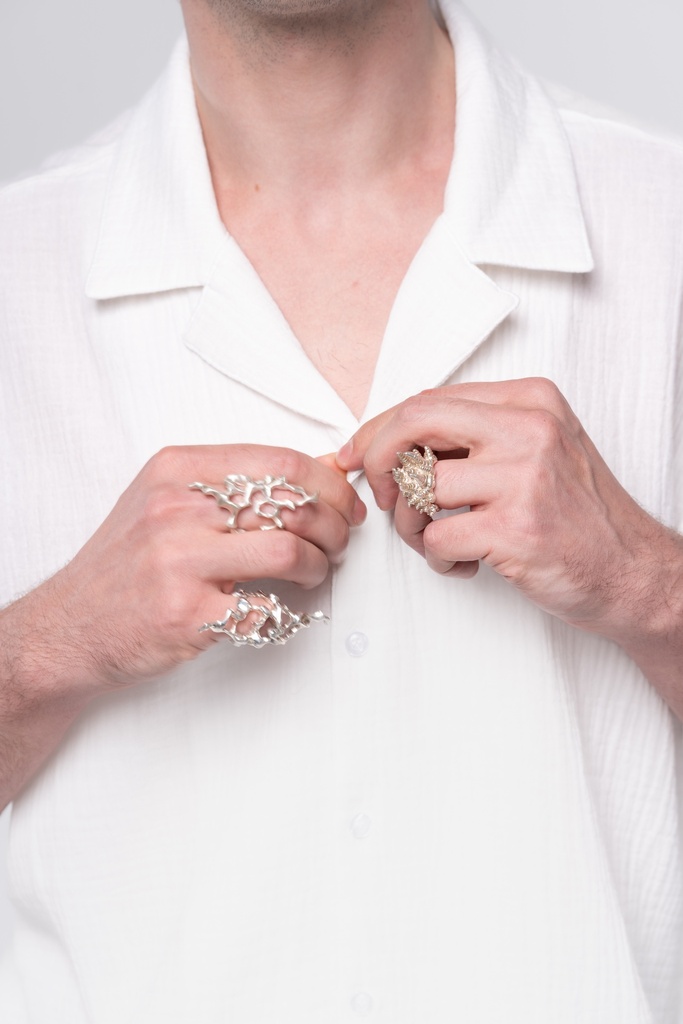 White Cotton Camp Shirt