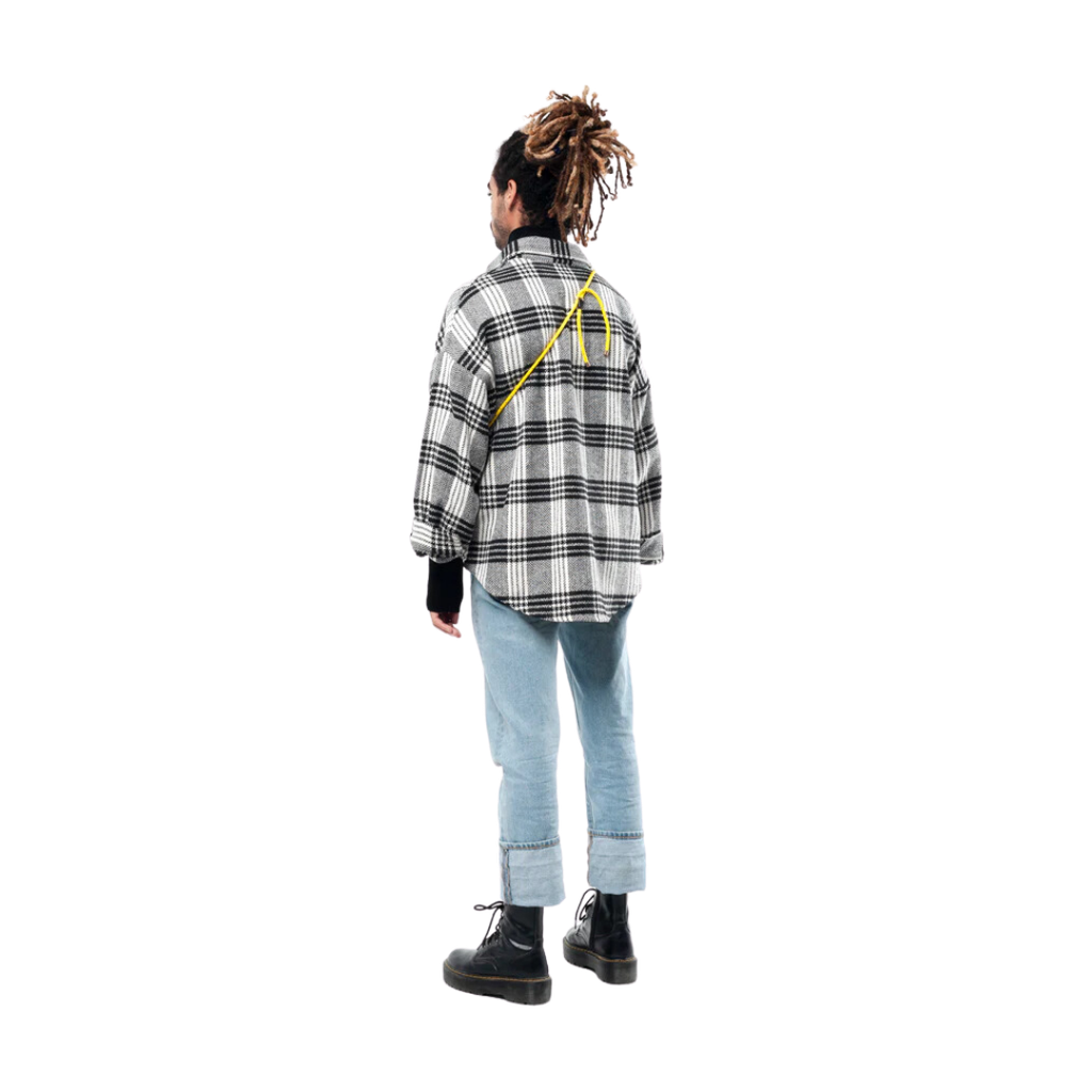 The Negative Houndstooth Plaid Shirt