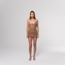 Khaki Crochet Mini Dress