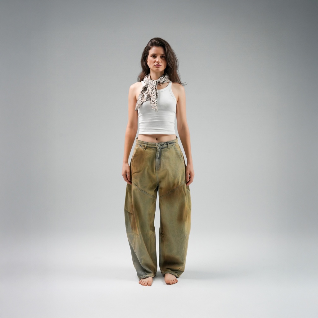 Washed wide leg Jeans